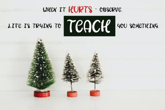 Red Claus Font Poster 2