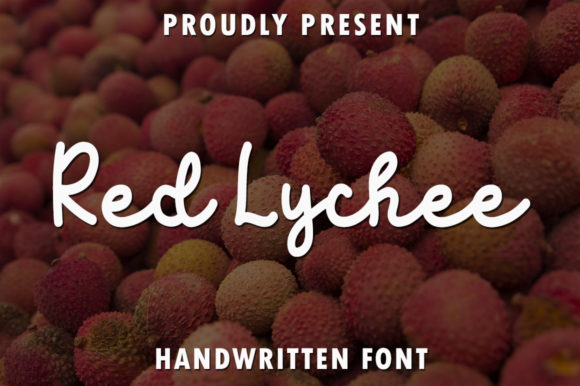 Red Lychee Font Poster 1