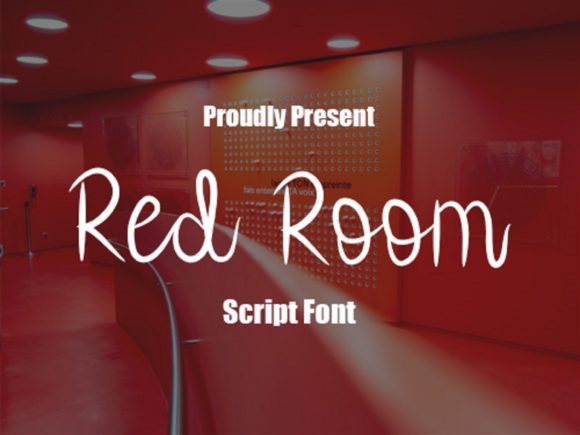 Red Room Font Poster 1