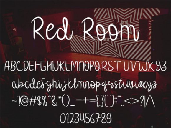 Red Room Font Poster 5