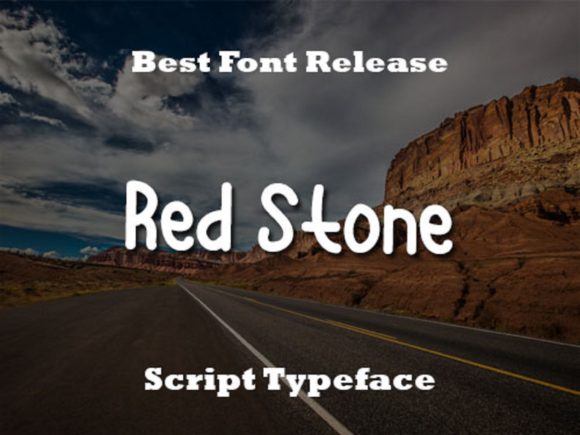 Red Stone Font Poster 1