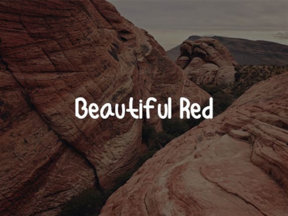 Red Stone Font Poster 5