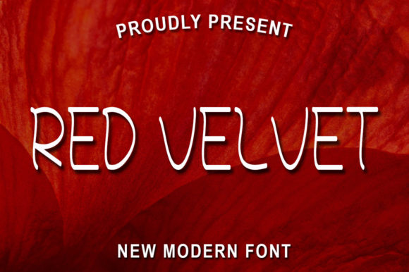 Red Velvet Font Poster 1