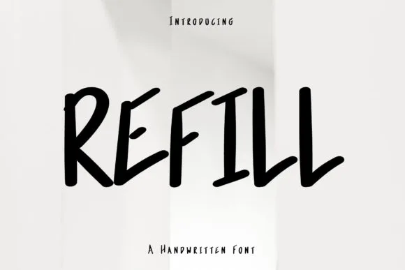 Refill Font Refill Font Poster 1