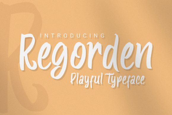 Regorden Font Regorden Font Poster 1