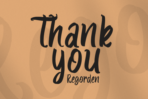 Regorden Font Poster 6