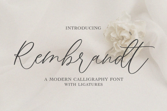 Rembrandt Font Poster 1