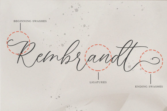 Rembrandt Font Poster 11