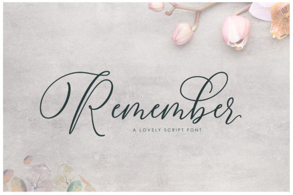 Remember Font Poster 1