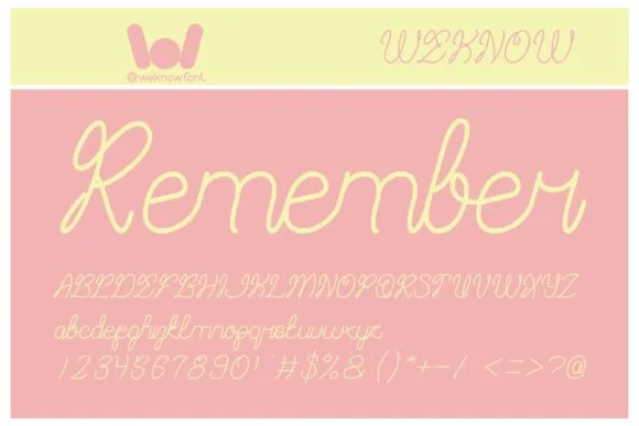 Remember Font Remember Font Poster 1