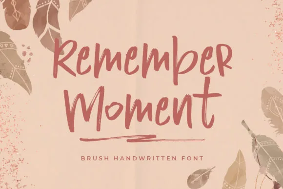 Remember Moment Font Poster 1