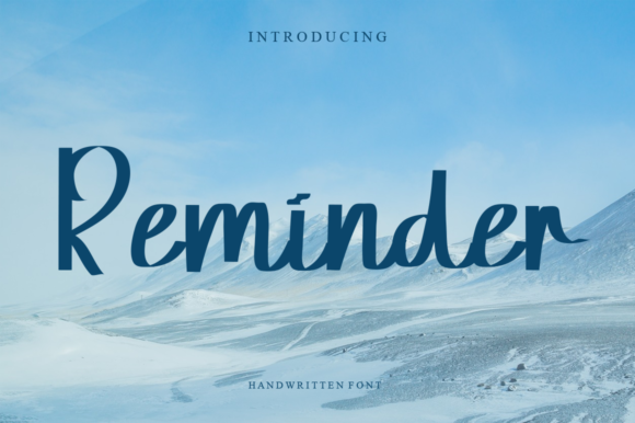 Reminder Font Reminder Font Poster 1
