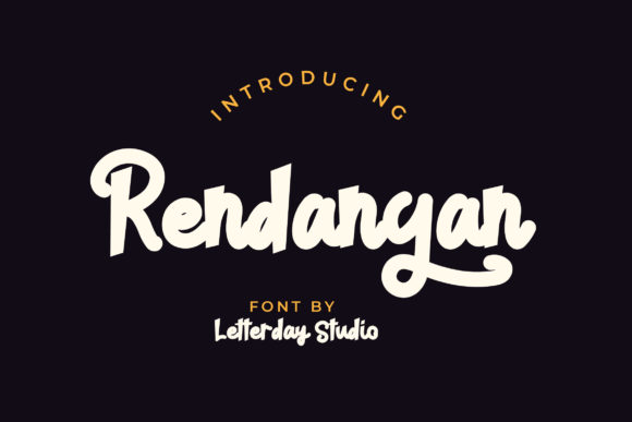 Rendangan Font Poster 1