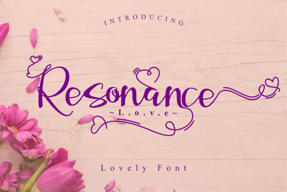 Resonance Love Font Poster 1