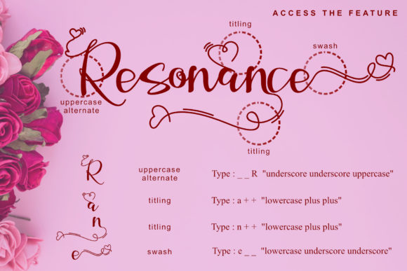 Resonance Love Font Poster 8