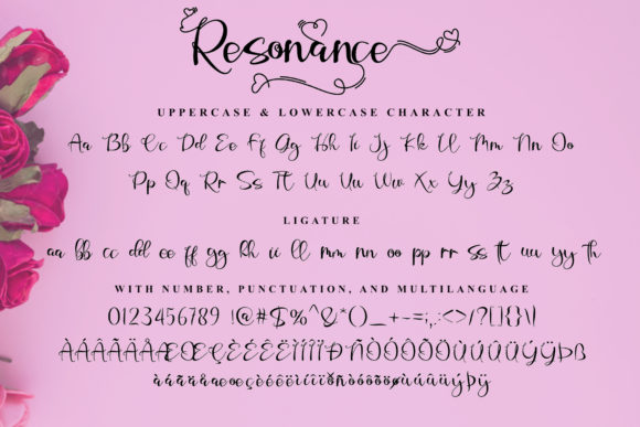 Resonance Love Font Poster 9