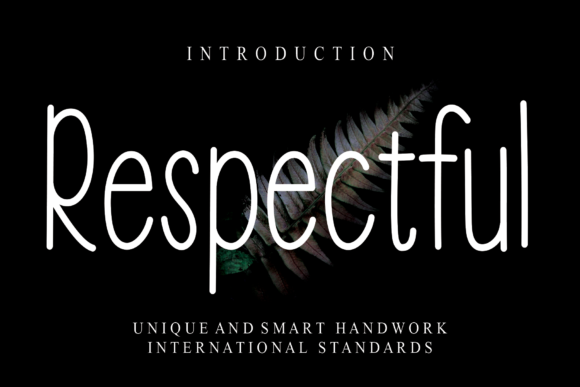 Respectful Font Poster 1