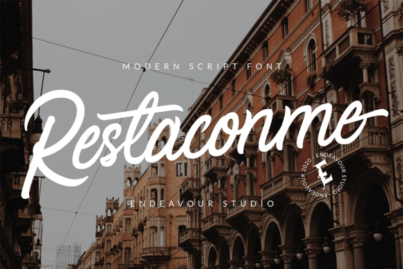 Restaconme Font Restaconme Font Poster 1