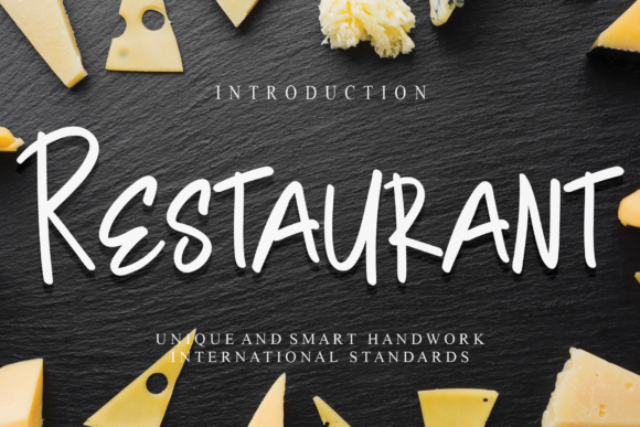 Restaurant Font Poster 1