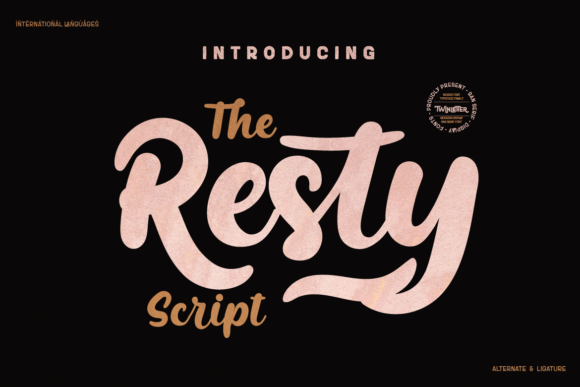 Resty Font Poster 1