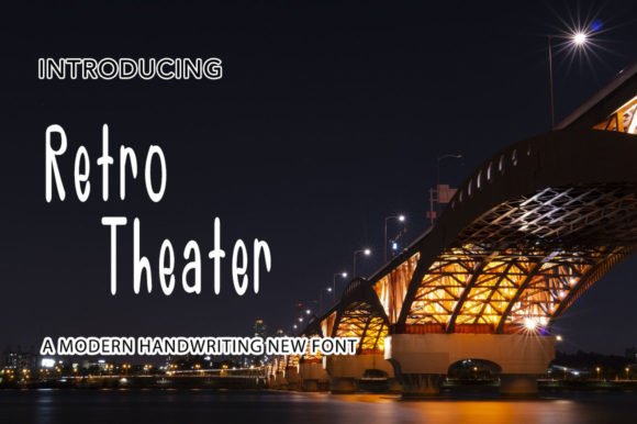 Retro Theater Font Poster 1