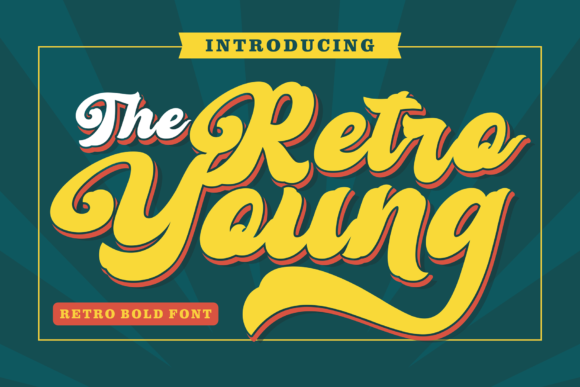 Retro Young Font Poster 1