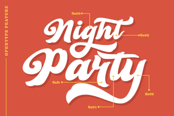 Retro Young Font Poster 2