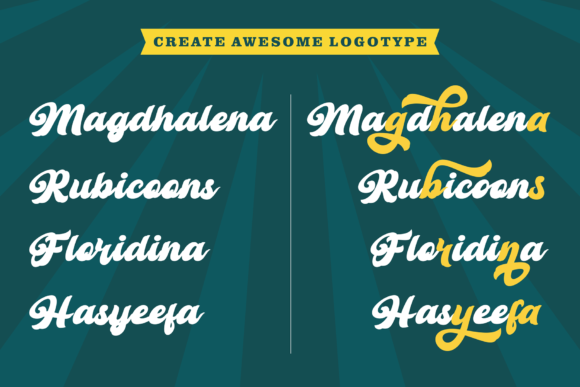 Retro Young Font Poster 3