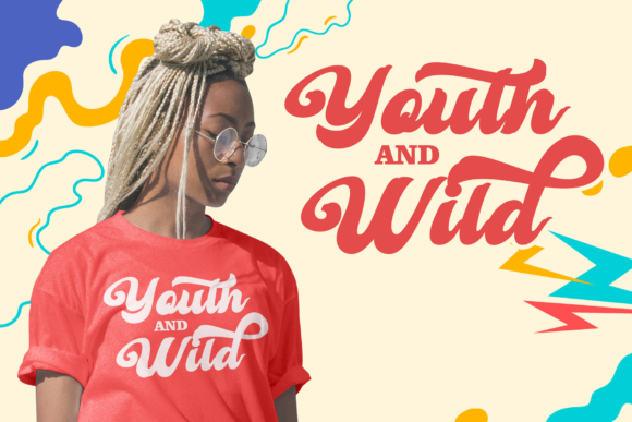 Retro Young Font Poster 4