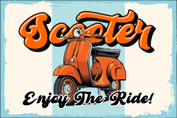 Retro Young Font Poster 6