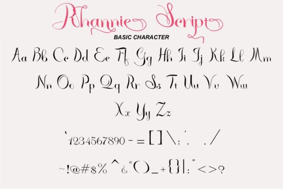 Rhannie Font Poster 2