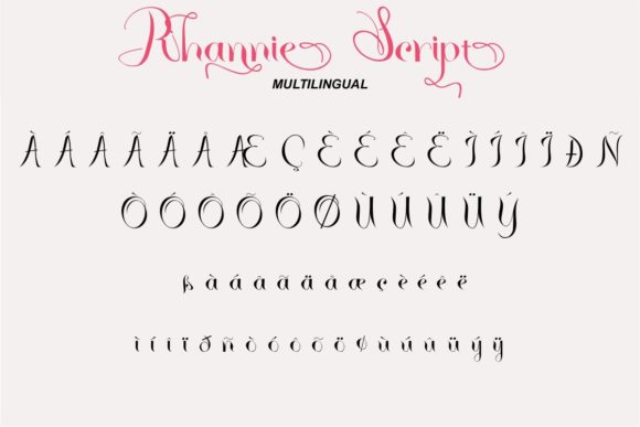 Rhannie Font Poster 3