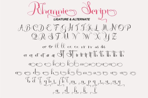 Rhannie Font Poster 5