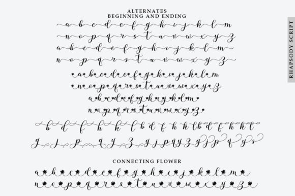 Rhapsody Font Poster 9