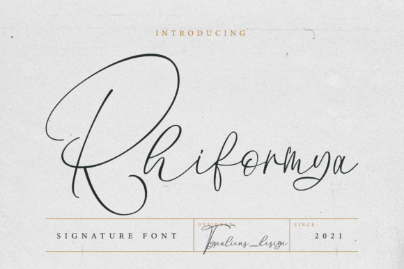 Rhiformya Font Poster 1