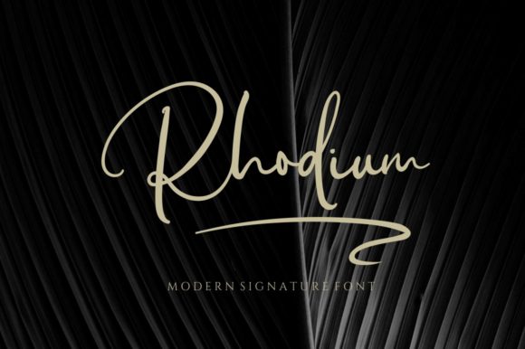Rhodium Font Poster 1