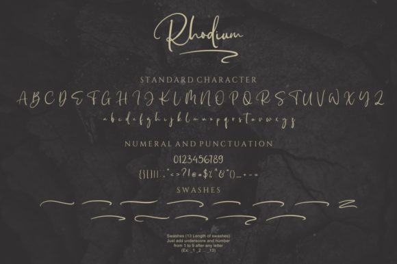 Rhodium Font Poster 11