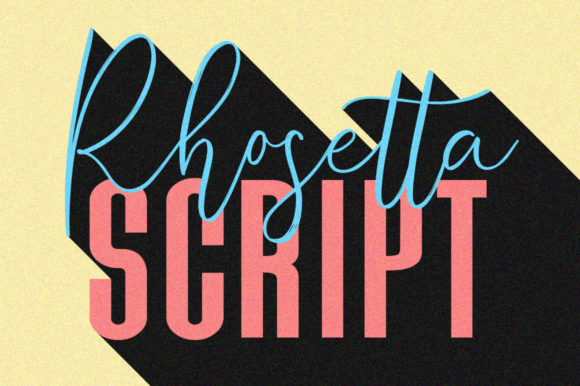 Rhosetta Script Font Poster 1