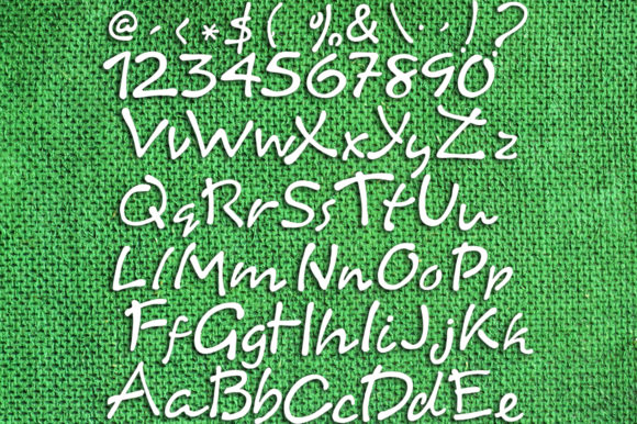 Rhubarb Pie Font Poster 4