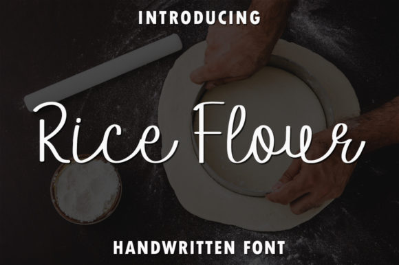Rice Flour Font Poster 1