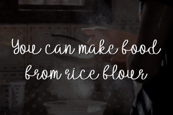 Rice Flour Font Poster 3