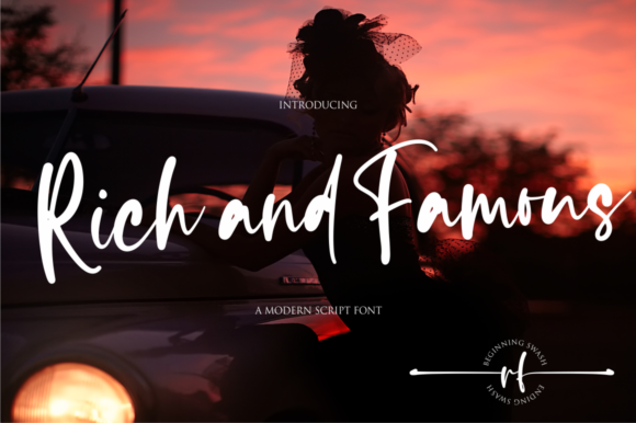 Rich and Famous Font Poster 1