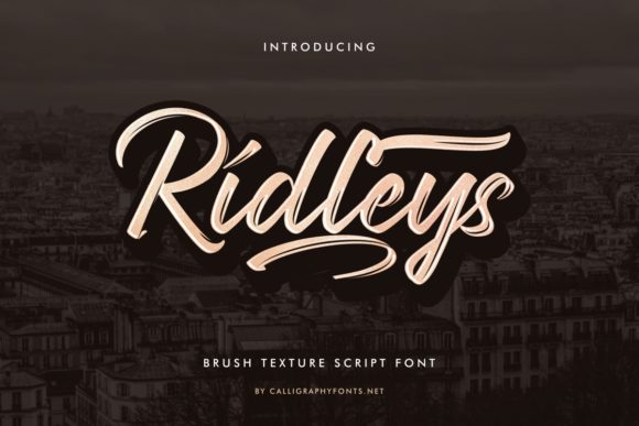 Ridleys Font Poster 1