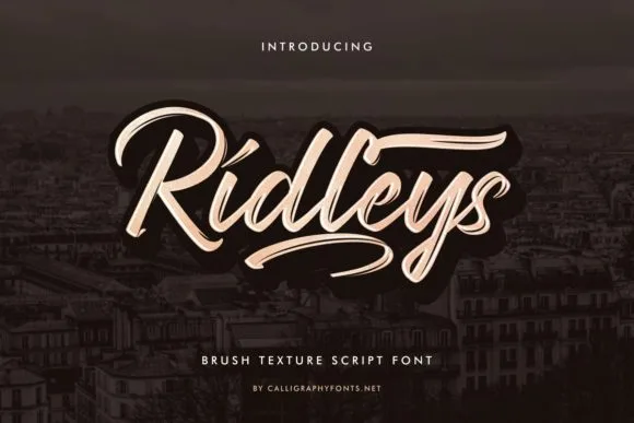 Ridleys Font Ridleys Font Poster 1