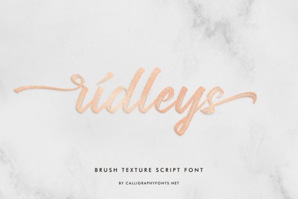 Ridleys Font Poster 2