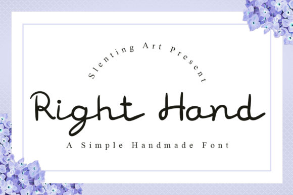 Right Hand Font