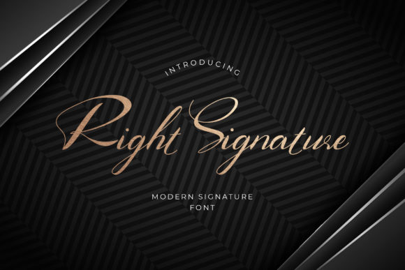 Right Signature Font