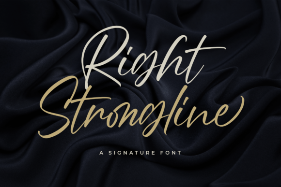Right Strongline Font Poster 1