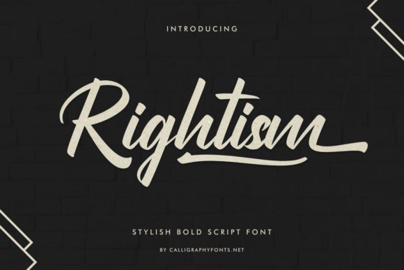 Rightism Font Poster 1