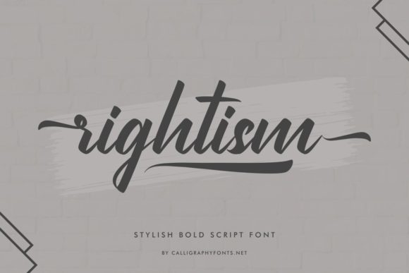 Rightism Font Poster 2
